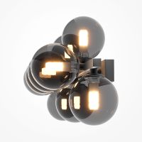 Товар: Настенный светильник Maytoni Modern Dallas Дымчатый Черный арт-MOD547WL-09B - фото 2 Настенный светильник Maytoni Modern Dallas Дымчатый Черный арт-MOD547WL-09B — фото 2, Бра