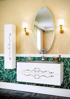 Шкаф пенал Clarberg Due amanti 25 Белый без ручек арт-DUE0525W — фото 4, Пеналы для ванной комнаты