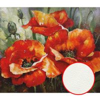 Фреска Ortograf Цветы 6020 Фактура флок FLK Флизелин (1,4*1,2) Зеленый/Красный, Цветы/Живопись арт-6020 (флок FLK) — фото 1, Фрески