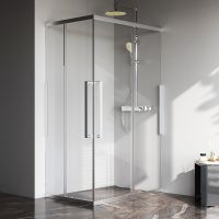 Товар: Душевой уголок AM.PM Func 120x80 профиль Хром матовый стекло прозрачное арт-W84G-403-12080-MТ - фото 6 Душевой уголок AM.PM Func 120x80 профиль Хром матовый стекло прозрачное арт-W84G-403-12080-MТ — фото 6, Прямоугольные душевые уголки