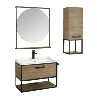 Тумба под раковину Aquaton Лофт Фабрик 80 подвесная Дуб кантри арт-1A242401LTDY0 — фото 10, Тумбы под раковину