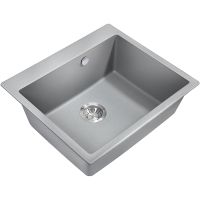 Кухонная мойка Milacio Murcia 60 Cuarzo Серый металлик арт-MC.77013 — фото 1, Кухонные мойки