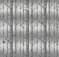 Фреска Ortograf Silver&Gold 32835 Фактура флок FLK Флизелин (2,8*2,7) Серый, Деревья/Цветы арт-32835 (флок FLK) — фото 2, Фрески