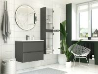 Тумба под раковину Aquanet Эмбер 105 подвесная Черная матовая арт-330470 — фото 4, Тумбы под раковину