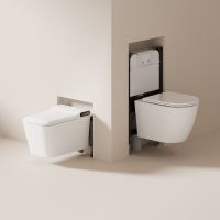 Унитаз биде Abber Rechteck подвесной с сиденьем Микролифт арт-AC1215S — фото 13, Умные унитазы