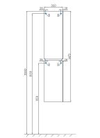 Шкаф пенал Aquaton Скай 30 R подвесной Белый глянец арт-1A238603SY01R — фото 5, Пеналы для ванной комнаты