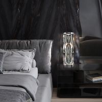 Настольная лампа Maytoni Modern Puntes Прозрачная Хром арт-MOD043TL-02CH — фото 5, Настольные лампы