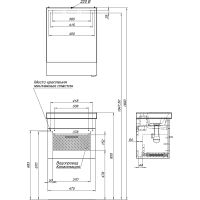 Комплект мебели для ванной Aquanet Нота 50 Белый арт-254063 — фото 13, Комплекты мебели для ванной