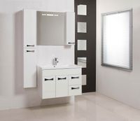 Зеркало со шкафом Aquaton Диор 80 R с подсветкой Белое арт-1A168002DR01R — фото 3, Зеркальные шкафы в ванную