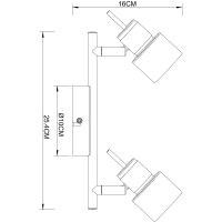 Потолочный светильник Artelamp Almach Черный Бронза арт-A1906PL-2BK — фото 2, Споты