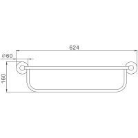 Товар: Полка для полотенец Haiba Нержавеющая сталь арт-HB8324 - фото 2 Полка для полотенец Haiba Нержавеющая сталь арт-HB8324 — фото 2, Полки для полотенец