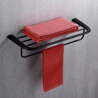 Полка для полотенец Abber Nord Черная матовая арт-AA1554B — фото 3, Полки для полотенец