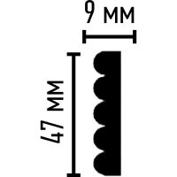 Товар: Молдинг Decomaster 2400x47x9 мм арт-97607 - фото 3 Молдинг Decomaster 2400x47x9 мм арт-97607 — фото 3, Молдинги
