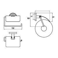 Держатель туалетной бумаги Emco Polo с крышкой Хром арт-0700 001 00 — фото 2, Держатели туалетной бумаги