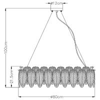 Товар: Люстра Artelamp Evie Белая Золото матовое арт-A4052SP-12SG - фото 6 Люстра Artelamp Evie Белая Золото матовое арт-A4052SP-12SG — фото 6, Люстры