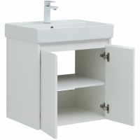 Тумба с раковиной Aquanet Nova Lite 60 подвесная Белый глянец арт-302523 — фото 5, Тумбы с раковиной