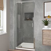 Душевая дверь Vincea Intra 90 профиль Хром стекло прозрачное арт-VDP-1I8090CL — фото 1, Распашные душевые двери