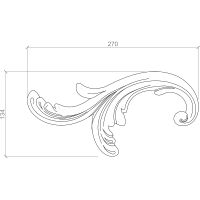Орнамент Европласт 15x270x134 мм арт-1.60.111 — фото 2, Колонны