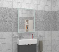 Зеркальный шкаф Континент Reflex LED 50 с подсветкой Белый арт-МВК127 — фото 10, Зеркальные шкафы в ванную