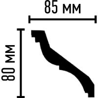 Карниз гибкий Decomaster 2400x80x85 мм арт-96120 FL — фото 3, Карнизы