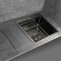 Кухонная мойка Fabia 50х45 Графит арт-50453G — фото 5, Кухонные мойки