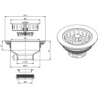 Донный клапан Rav Slezak Черный матовый арт-MD0819CMAT — фото 4, Донные клапаны