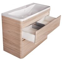 Тумба под раковину Style Line Атлантика 100 Люкс Plus подвесная Ясень перламутр арт-ЛС-00000686 — фото 2, Тумбы под раковину