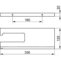 Держатель туалетной бумаги Keuco Edition 90 Square 19173 018000 с полкой Хром Дымчатое стекло арт-19173018000 — фото 5, Держатели туалетной бумаги