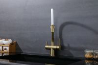 Смеситель для кухни Splenka Золото матовое Белый арт-S70.62.03 — фото 14, Смесители для кухни