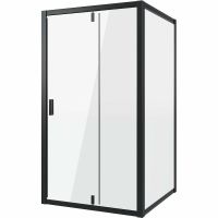 Душевой уголок Niagara Nova 110х100 профиль Черный стекло прозрачное арт-NG-83-11AB-A100B — фото 1, Прямоугольные душевые уголки