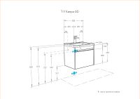 Тумба под раковину Aquaton Капри 60 подвесная Таксония темная арт-1A230101KPDB0 — фото 8, Тумбы под раковину