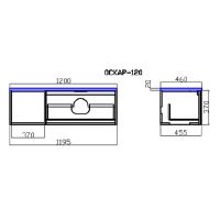 Товар: Тумба с раковиной SanVit Оскар 120 L подвесная Белая арт-koskar120L - фото 13 Тумба с раковиной SanVit Оскар 120 L подвесная Белая арт-koskar120L — фото 13, Тумбы с раковиной
