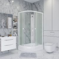 Душевая кабина Niagara Promo 90x80 R без гидромассажа арт-P90/80/26R/MT/BK — фото 1, Душевые кабины