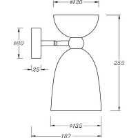 Настенный светильник Maytoni Modern Cloches Белый арт-MOD113WL-01W — фото 4, Бра