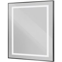 Зеркало BelBagno Kraft 80 с подсветкой Черное с сенсорным выключателем арт-SPC-KRAFT-800-800-SENS-NERO — фото 8, Зеркала в ванную комнату