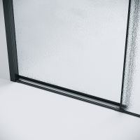 Душевая дверь Grossman Style 110 профиль Черный матовый стекло шиншилла арт-100.K33.05.110.21.02 — фото 6, Раздвижные душевые двери