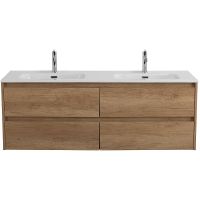 Тумба под раковину BelBagno Kraft 140 подвесная Rovere Nebrasca Nature арт-KRAFT-1400-4C-SO-2-RNN — фото 1, Тумбы под раковину