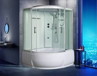 Душевой бокс WeltWasser WW500 Emmer 13555-2 135х135 профиль Хром стекло прозрачное арт-10000004657 — фото 2, Душевые боксы