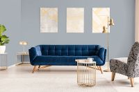 Обои Hygge Nature Флизелин (1*10,05) Голубой, Однотонные арт-Hg40 006 — фото 2, Обои для стен