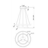 Товар: Подвесной светильник Maytoni Modern Rim Led Латунь арт-MOD058PL-L55BS4K - фото 7 Подвесной светильник Maytoni Modern Rim Led Латунь арт-MOD058PL-L55BS4K — фото 7, Подвесные светильники
