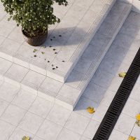 Керамическая ступень Керамин Вермонт 1 светло-серый 29,8х29,8 см арт-СК000041214 — фото 2, Ступени и клинкер