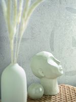 Обои Marburg Papis Loveday Винил на флизелине (0,7*10,05) Серый/Серебряный, Геометрия/Штукатурка арт-33724 — фото 5, Обои для стен