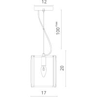Подвесной светильник Divinare Ostin Прозрачный Хром арт-1100/02 SP-1 — фото 4, Подвесные светильники