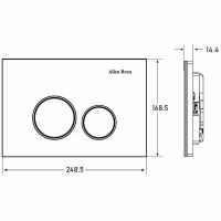 Клавиша смыва Allen Brau Priority Черная Хром арт-9.20005.31 — фото 2, Кнопки смыва