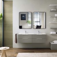 Зеркало Vincea 50 с подсветкой Черное с сенсорным выключателем и диммером арт-VLM-3VC500B — фото 2, Зеркала в ванную комнату