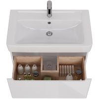 Товар: Тумба под раковину Lemark Buno Mini 80 подвесная Белый глянец арт-LM05BM80T - фото 4 Тумба под раковину Lemark Buno Mini 80 подвесная Белый глянец арт-LM05BM80T — фото 4, Тумбы под раковину