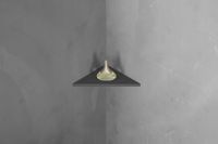 Полка из искусственного камня Abber Stein угловая Черная матовая арт-AS1652LMB — фото 3, Полки для ванной и душа