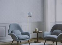 Обои Bernardo Bartalucci Marisa Винил на флизелине (1,06*10) Голубой/Серый, Цветы арт-84252-5 — фото 3, Обои для стен