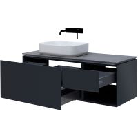 Тумба под раковину Allen Brau Infinity 120 L подвесная Антрацит матовый арт-1.21006.AM — фото 9, Тумбы под раковину