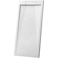 Душевой поддон из искусственного камня Vincea 160x90 Белый матовый арт-VST-4SRL9016W+Vsph-D611 — фото 2, Душевые поддоны из искусственного камня